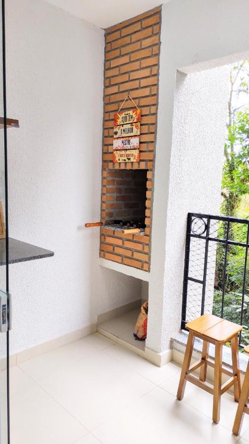 Apto Centro Ubatuba Com Varanda Gourmet, Suite E Piscina Exterior foto