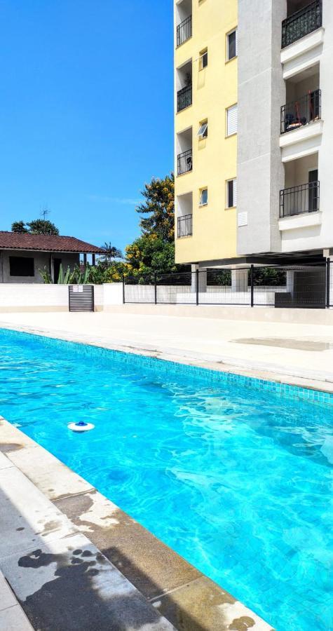 Apto Centro Ubatuba Com Varanda Gourmet, Suite E Piscina Exterior foto